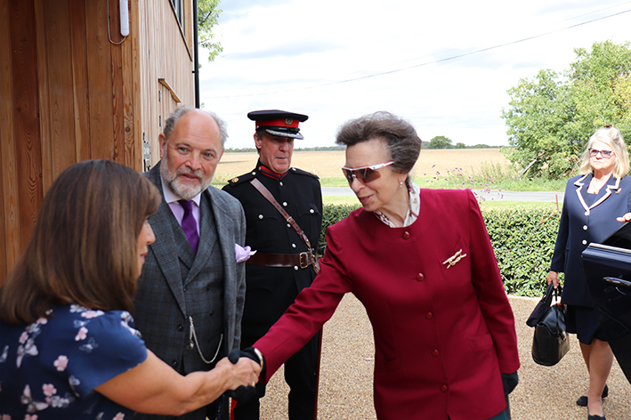 HRH The Princess Royal arrives at Piglets Boutique B&B