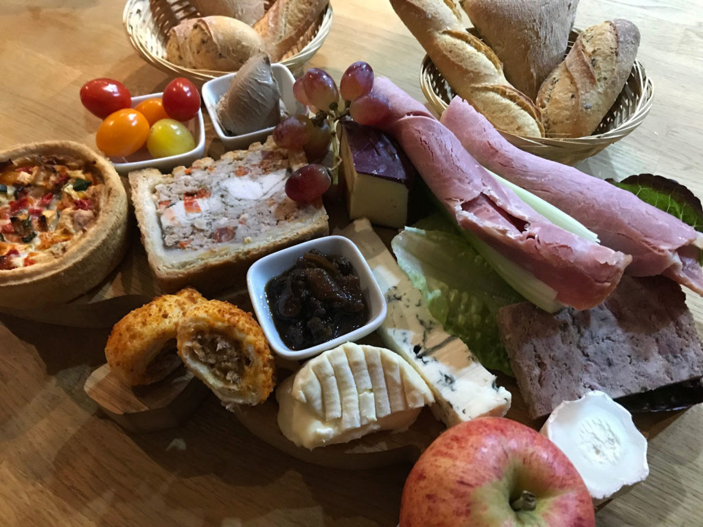 Ploughman's platter at Piglets Boutique B&B