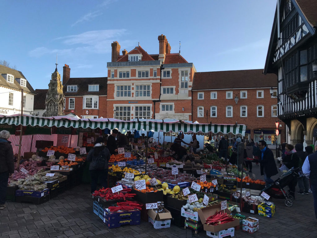 The Market at Saffron Walden has been a feature since 1141 is just 10 mins from Piglets Boutique Country Stay