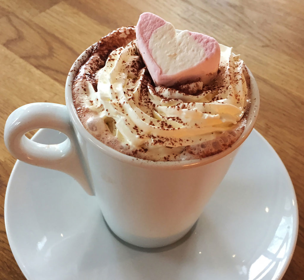 Hot chocolate at boutique B&B | Warming hot chocolate at B&B | Luxury hot chocolate