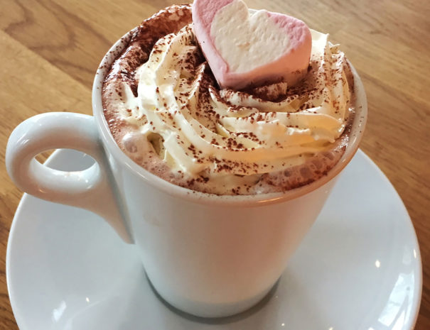 Hot chocolate at boutique B&B | Warming hot chocolate at B&B | Luxury hot chocolate