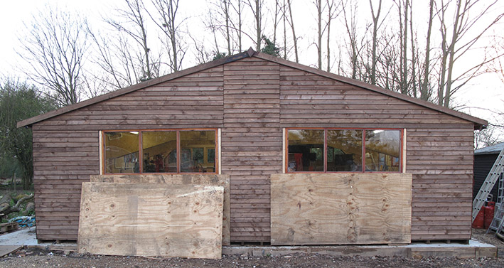 The stockade is re-built into a workshop but then years later a games for guests at Piglets Boutique Country Stay