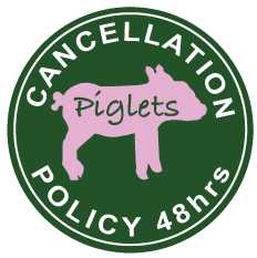 Cancellation Policy logo button at Piglets Boutique Country Stay