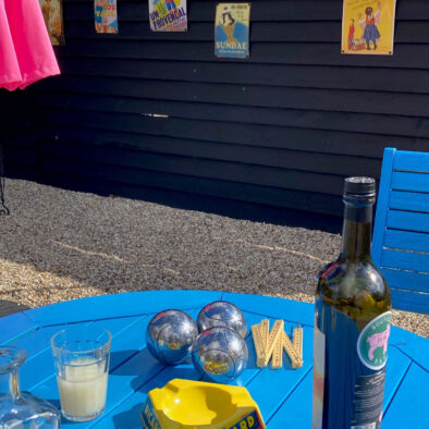 A corner of France in Essex | Smoke while watching Péntanque on our French patio
