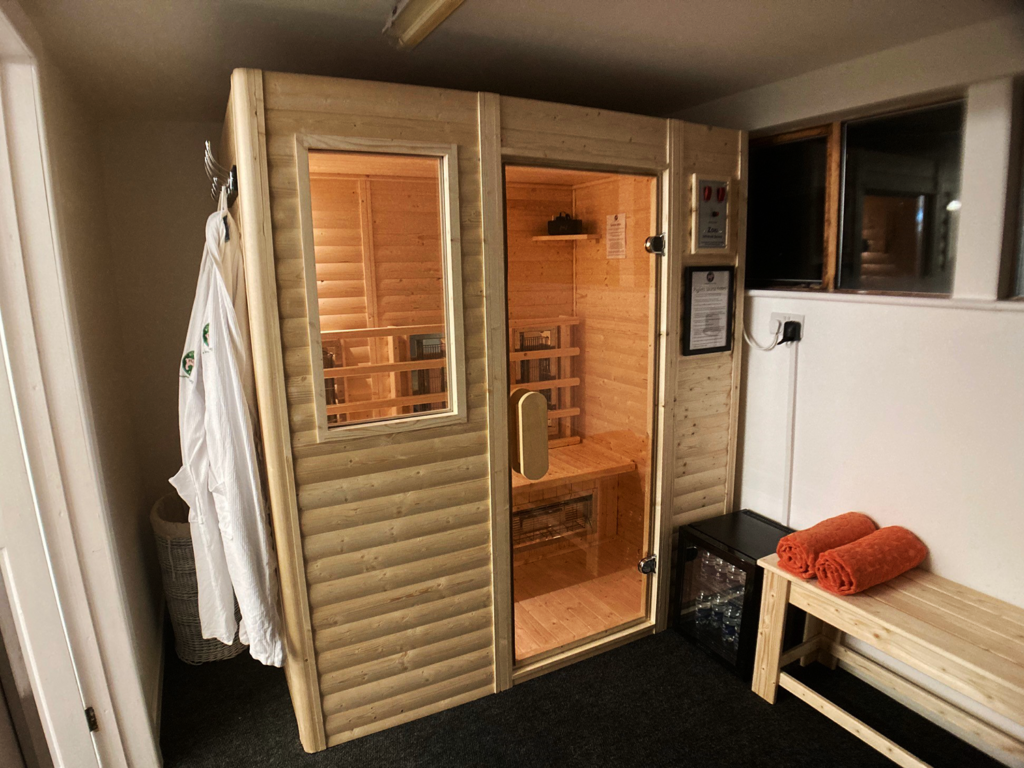 The infra-red Sauna at Piglets Boutique B&B's spa