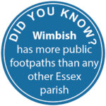 Note that Wimbish has more public footpaths than any other Essex parish