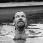 Wim Hof taking a dip