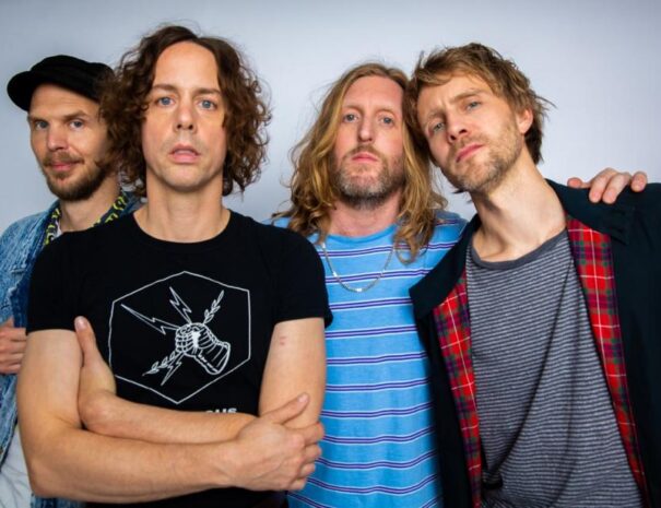 Razorlight group photo who are performing at Audley End House just 12 mins from Piglets Boutique Country Stay