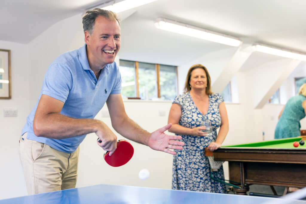 Table tennis in play at Piglets Boutique Country Stay